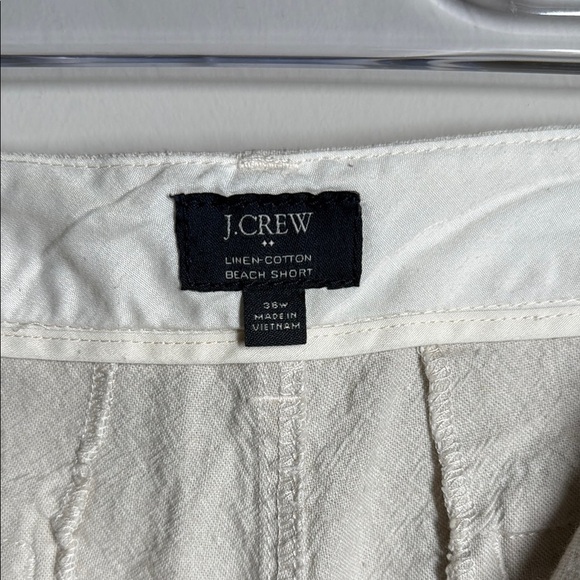 J. Crew White Flat Front Shorts Cotton Summer Essential - Picture 3 of 5
